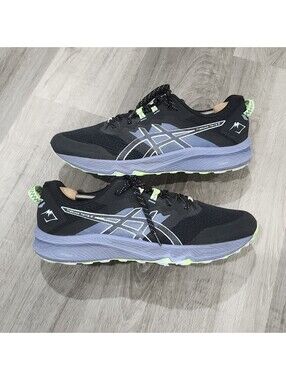 ASICS Trabuco Terra 2 Black Light Blue 1011B607 Running Trail Outdoor Mens 14
